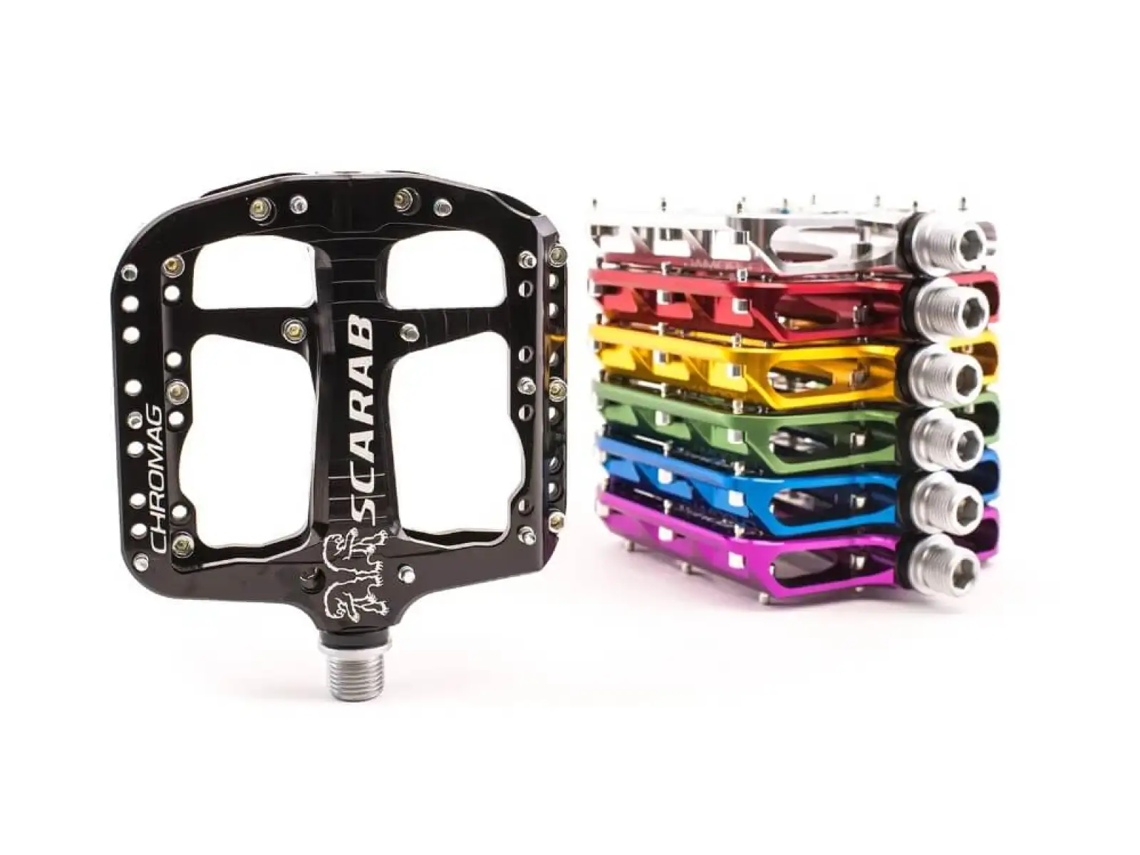 Chromag Scarab Plattformpedalen Blau