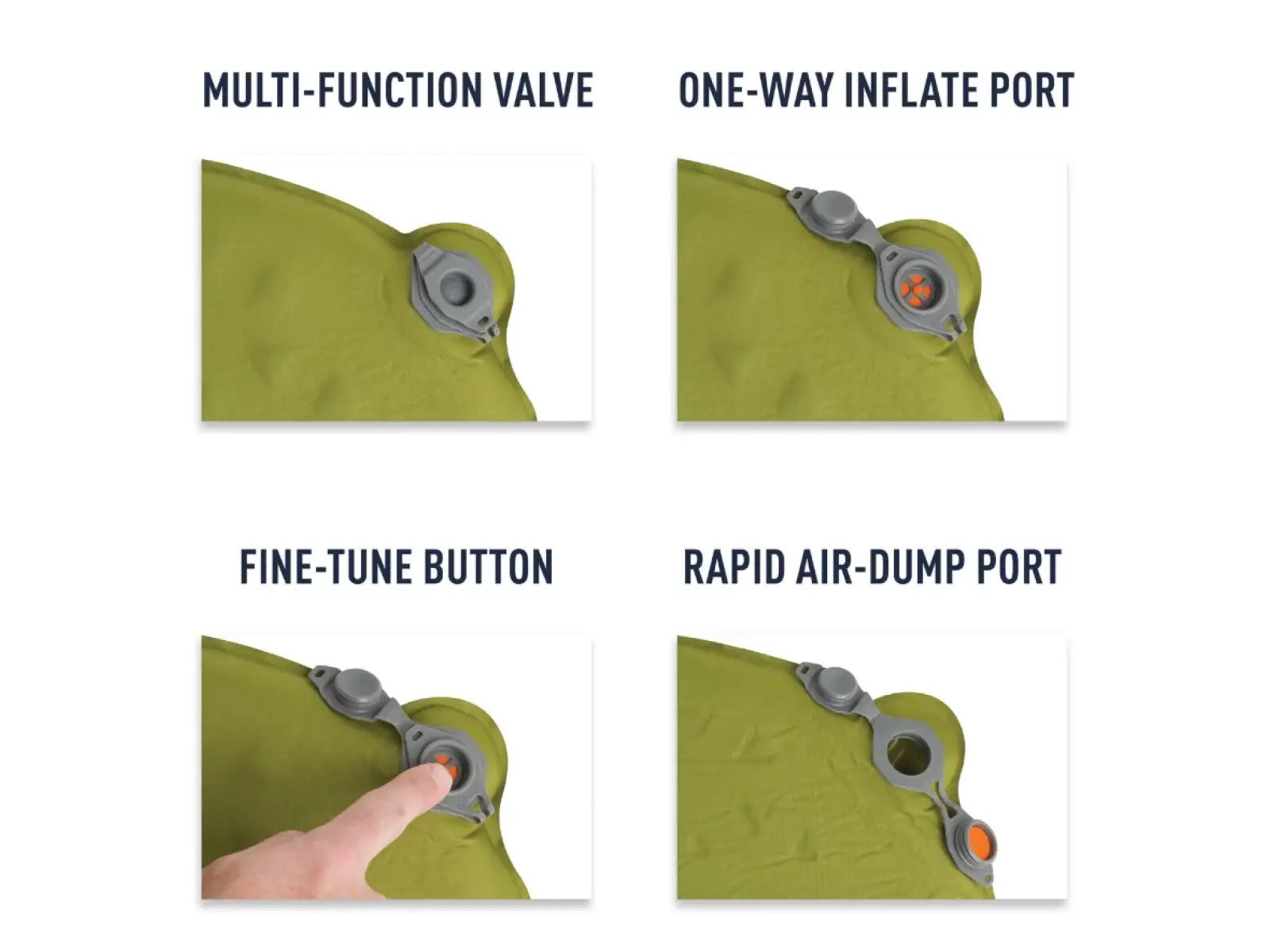 Sea to Summit Camp Regular selbstaufblasende Isomatte Olive