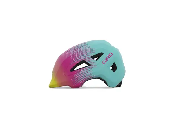 Giro Scamp II Kinderhelm Mat Teal/Pink Towers