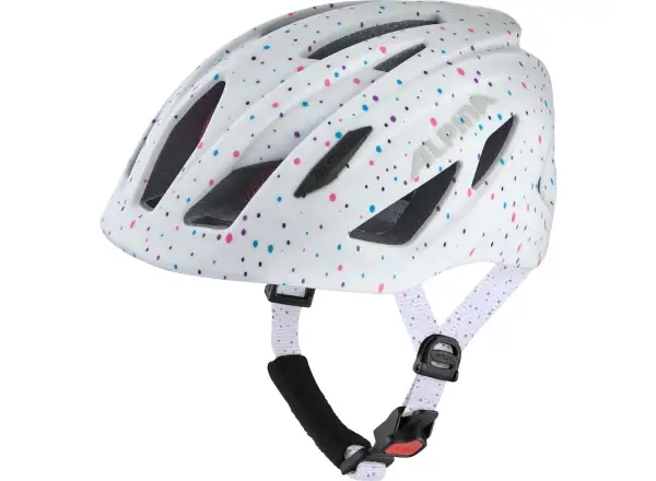 Alpina Pico Flash Kinderhelm White Polka Dots Gloss