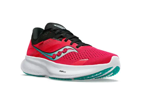 Saucony Ride 16 Damen Laufschuhe Rose/Schwarz