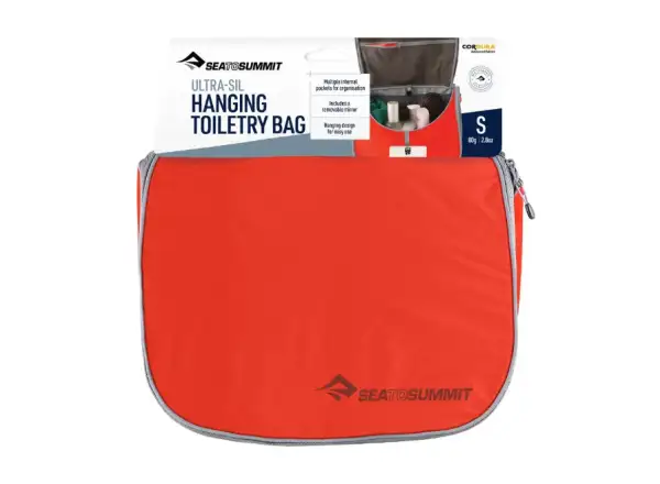 Sea to Summit Hanging Toiletry Bag Small hängende Kulturtasche Spicy Orange