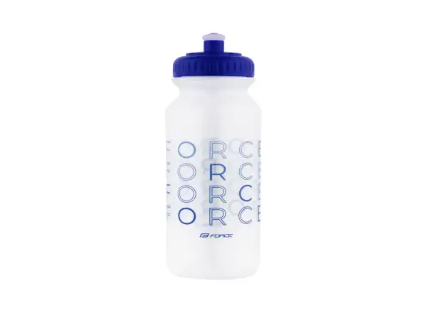 Force Enjoy Fahrradflasche 500 ml transparent/blau