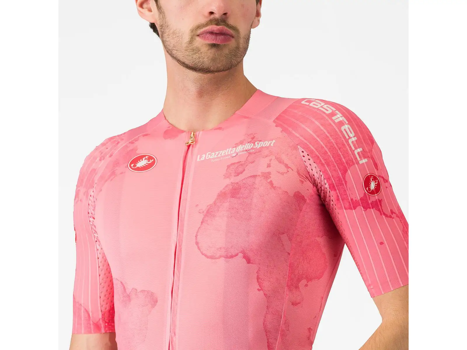 Castelli Giro 108 Race 8S Herren Trikot Kurzarm Rosa Giro