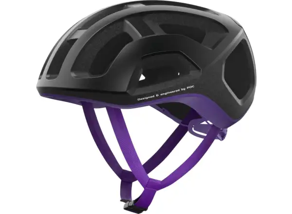 POC Ventral Lite Fahrradhelm Uranium Black/Sapphire Purple Matt