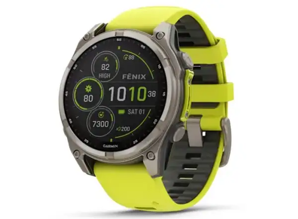 Garmin fenix 8 - 51 mm Solar Sapphire Smartwatch Titanium Yellow/Graphite