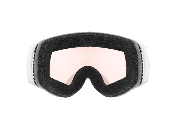 Uvex Vitorious Small V Skibrille whitw matt/rose - clear