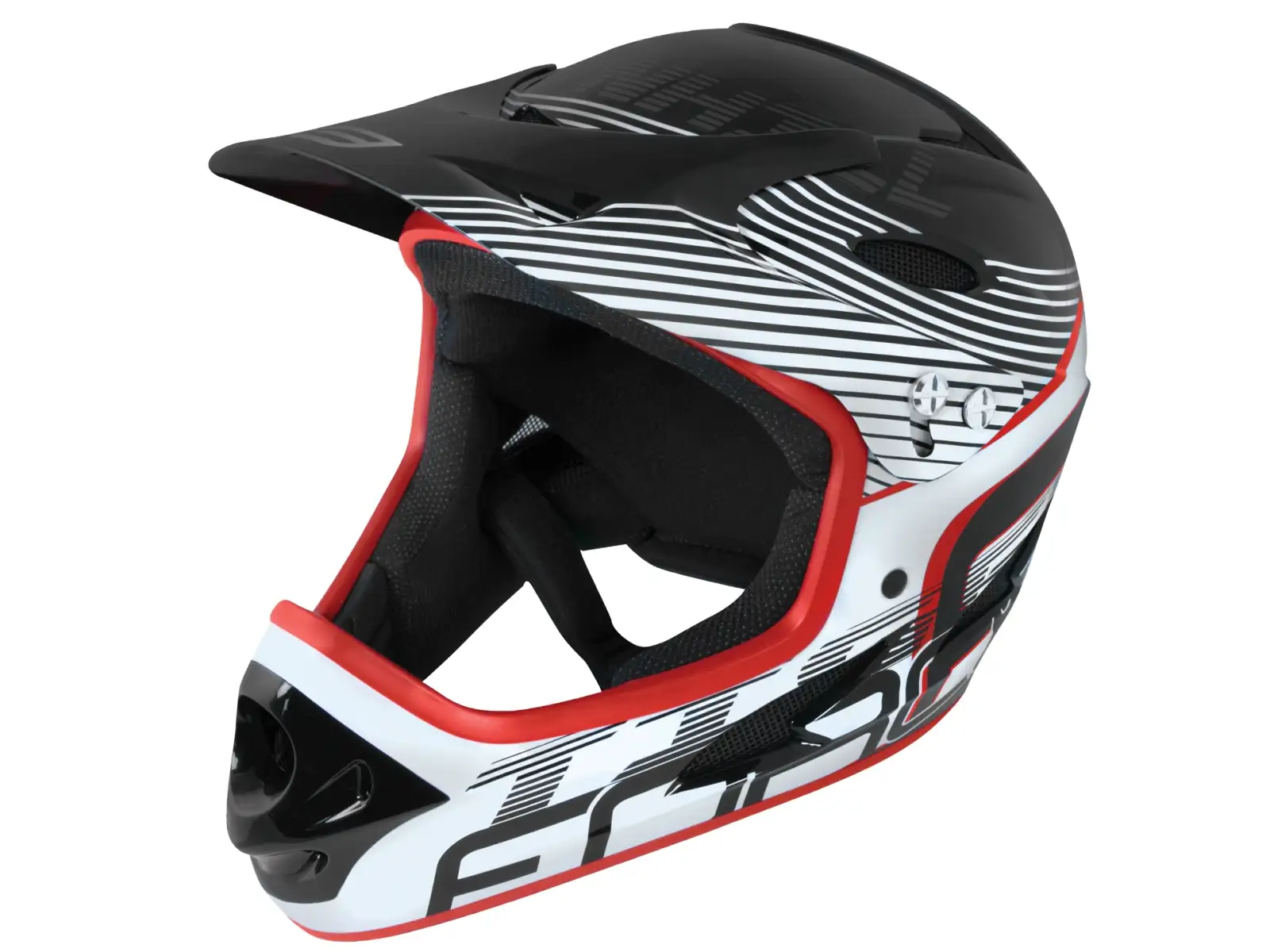 Force Tiger Downhill Helm Schwarz/Weiß