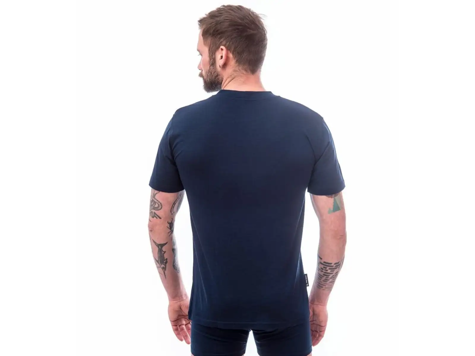 Sensor Merino Active PT Mountains Herren T-Shirt kurzarm Deep Blue