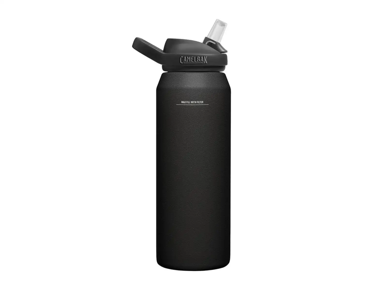 Camelbak Eddy+ Vakuum Edelstahlflasche 1 l LifeStraw Schwarz