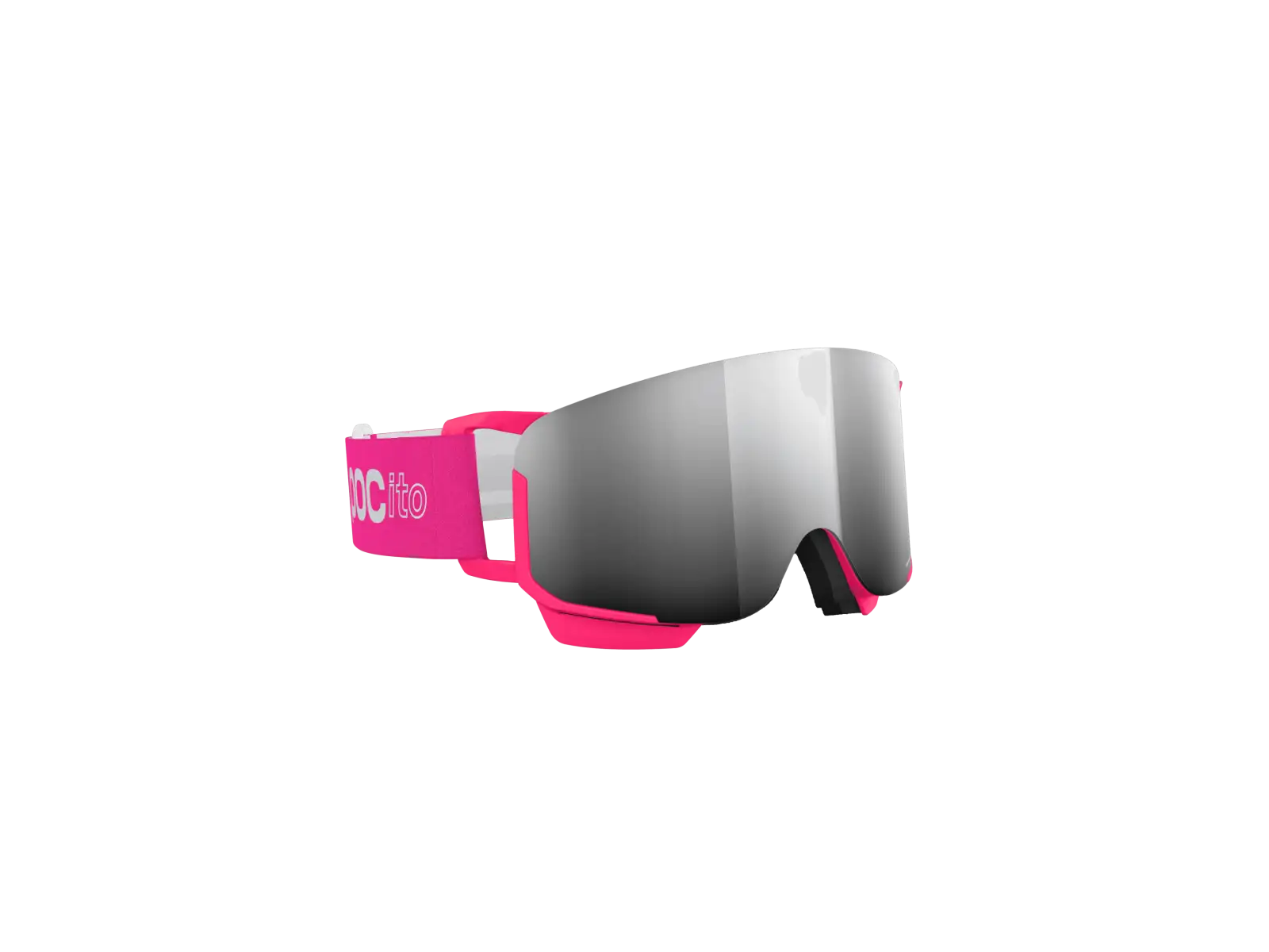 POC POCito Nexal Kinder-Skibrille Fluorescent Pink/Partly Sunny Silver
