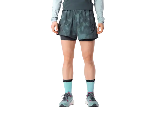 Dynafit Trail Reflective 2in1 Damen Laufshorts Cinder