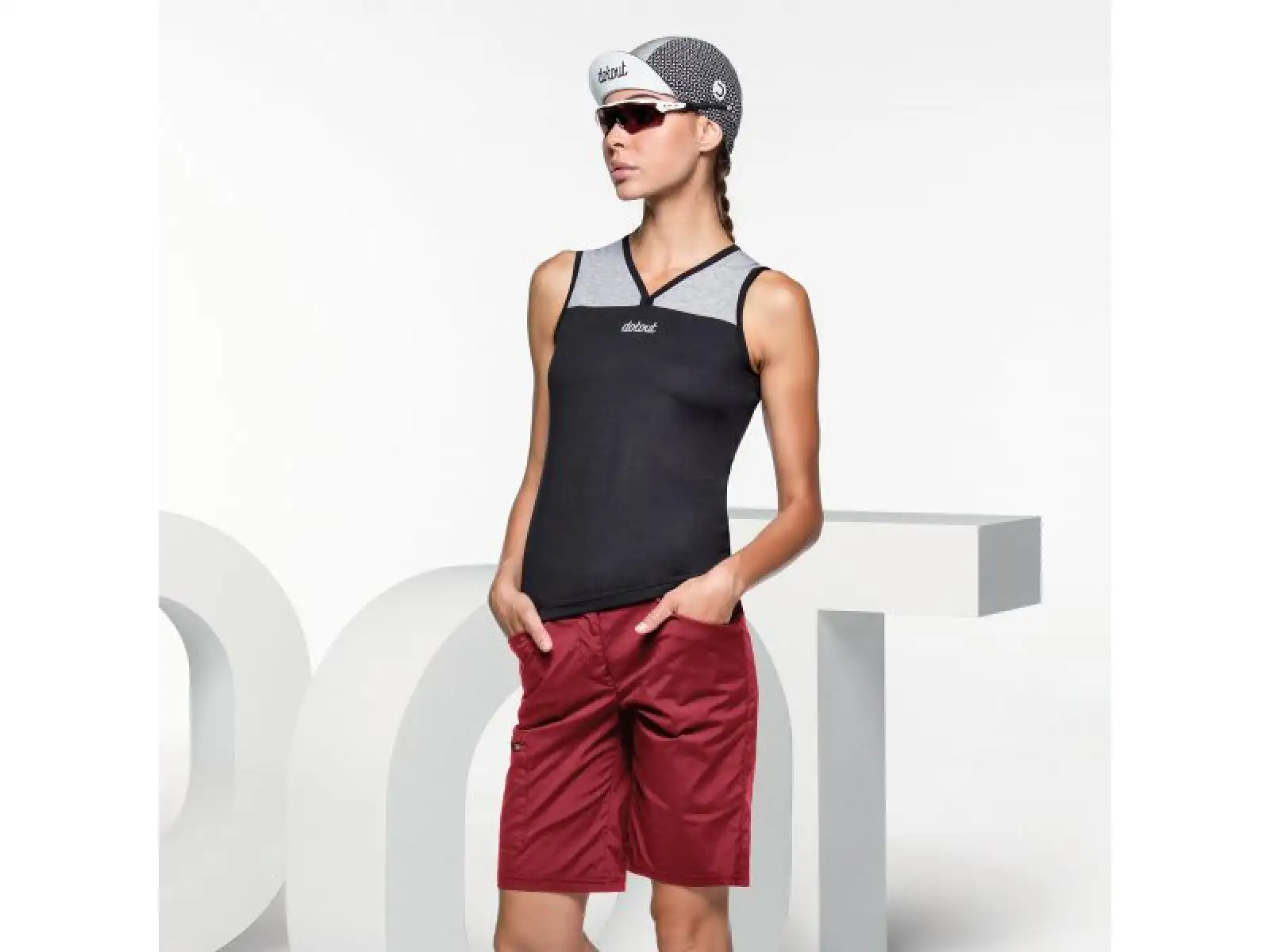 Dotout Storm Damen Shorts Dunkelrot