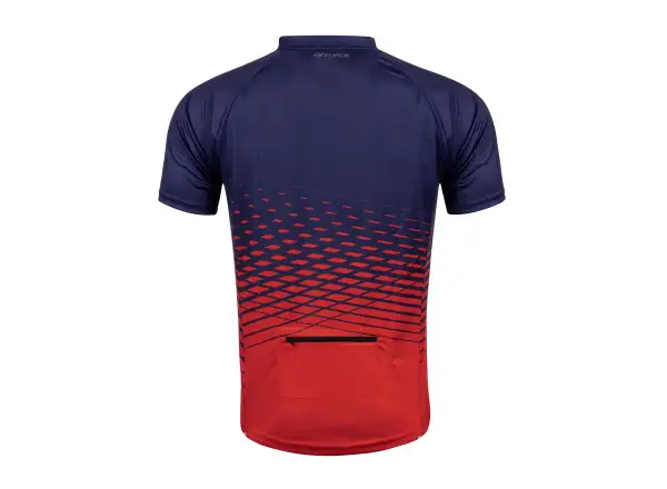 Force Angle MTB Herren-Fahrradtrikot mit kurzen Ärmeln in Blau/Rot.
