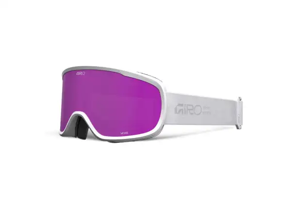 Giro Moxie Damen Skibrille weiß Stacked/Amber Pink/Yellow (2 Gläser)