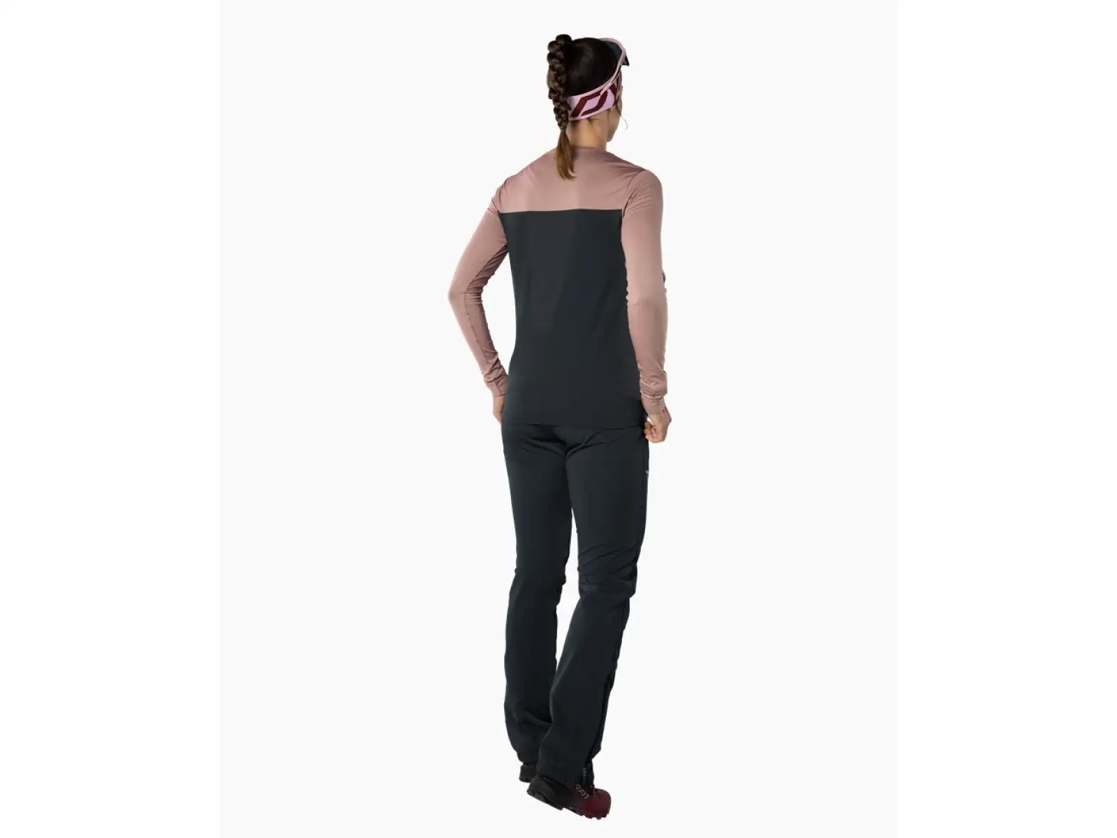 Dynafit Traverse S-Tech Damen Langarmshirt Blaubeere/Mokarosa