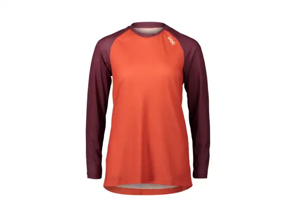POC Pure Damen MTB Trikot Langarm Propylene Red/Agate Red