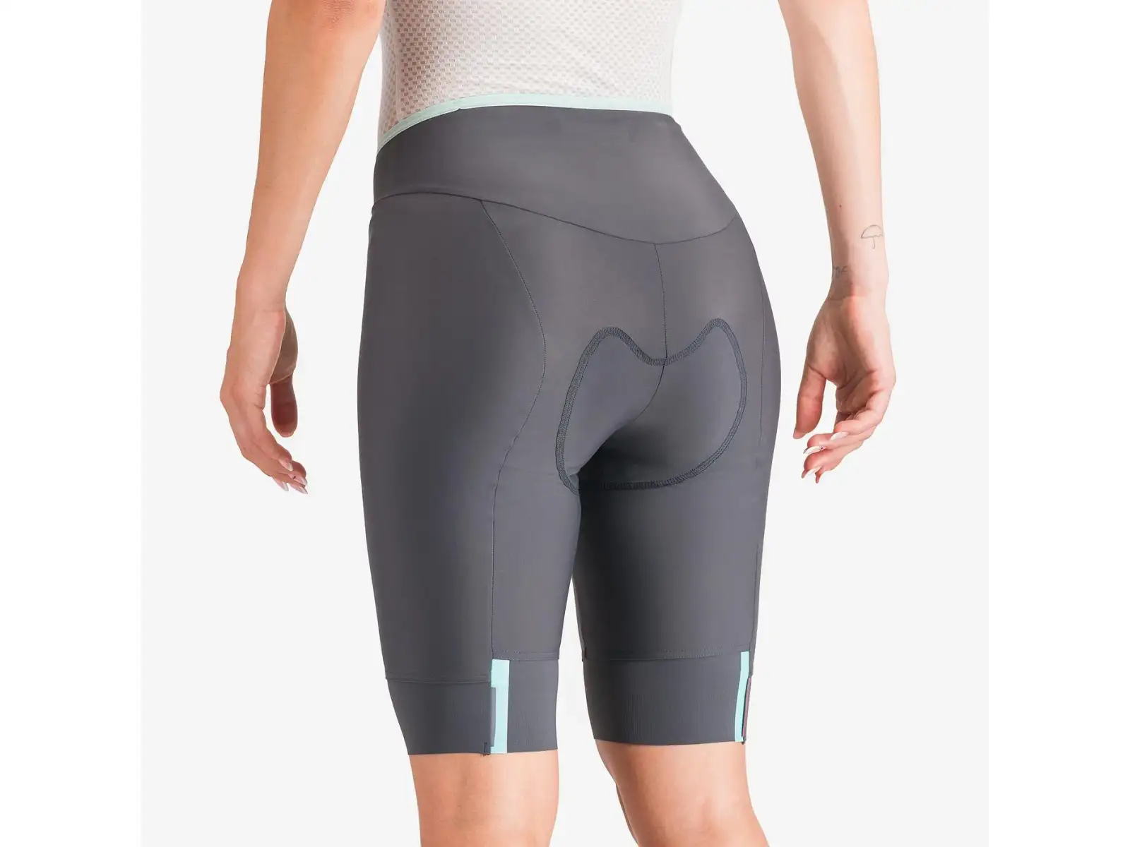 Castelli Prima 2 Damen Shorts mit Einsatz Dark Gray/Pool Blue
