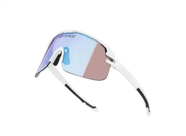 Force Epic Fahrradbrille weiß/blau photochromatisches Glas
