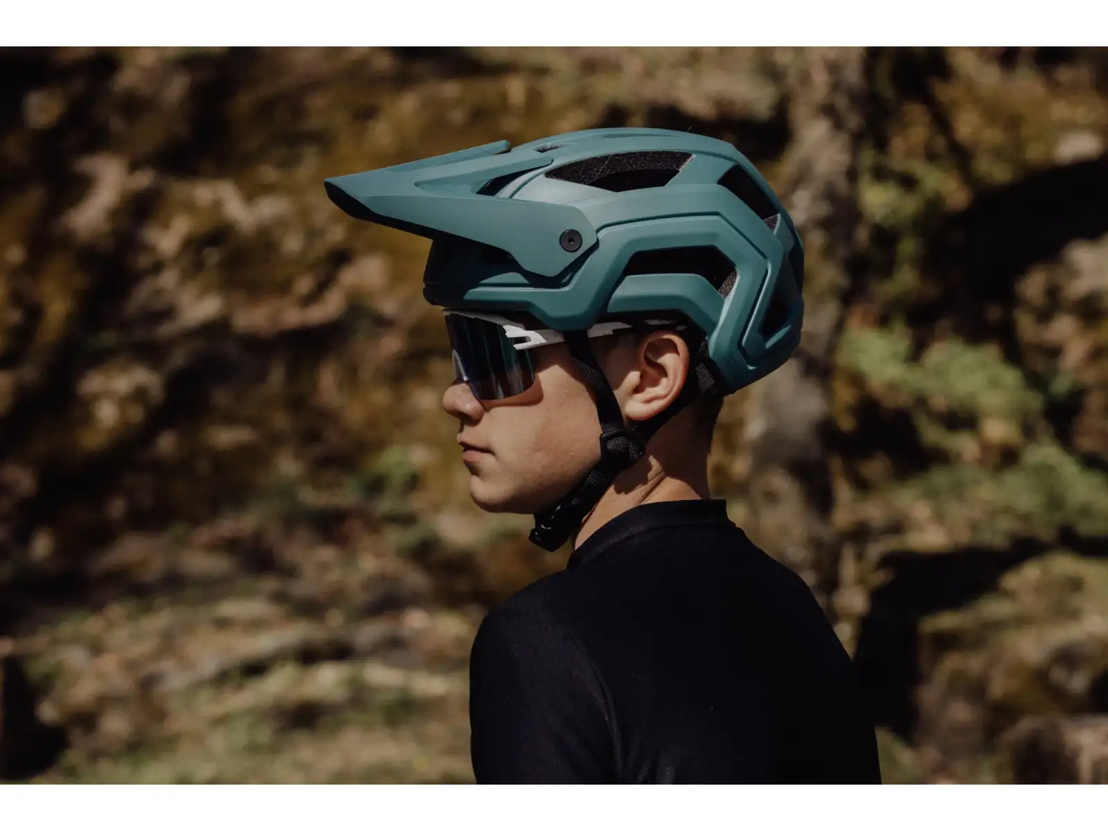Force Trail MTB Helm petrolfarben