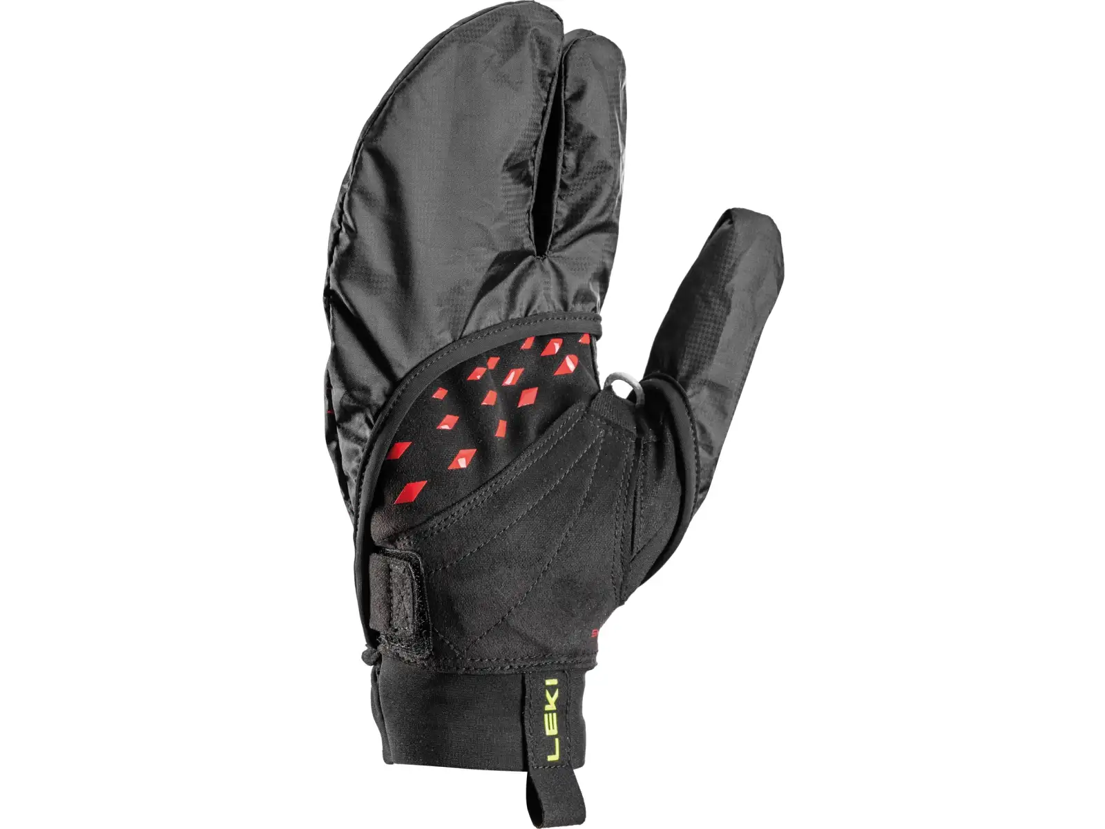 Leki Ultra Trail Storm Shark Laufhandschuhe Black/Red/Neon Yellow