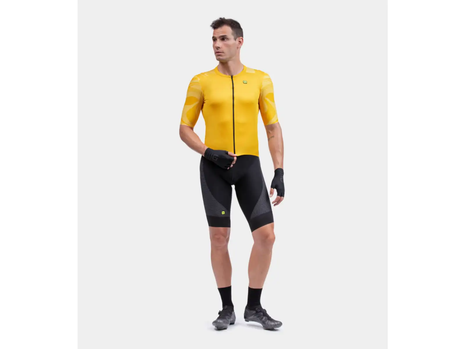 Fahrradtrikot Alé R-EV1 Artika Herren kurzarm gelb