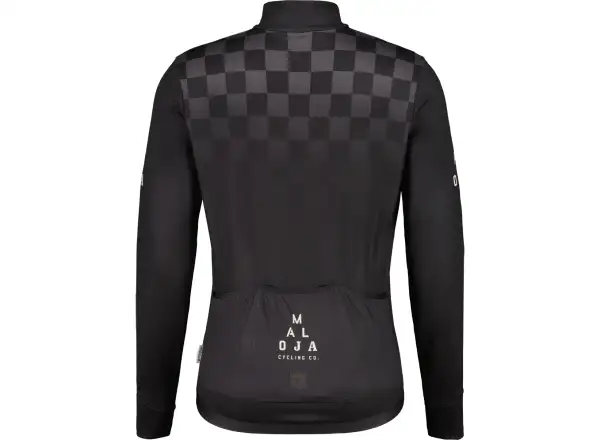 Maloja SalseraM. Herrentrikot Langarm Moonless/Check