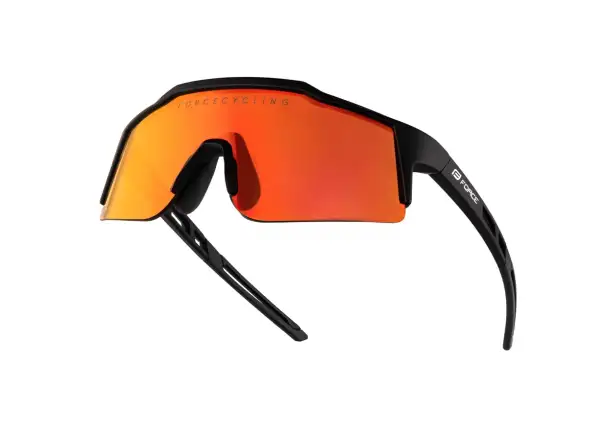 Force Nitro Junior Fahrradbrille schwarz/rot verspiegeltes Glas