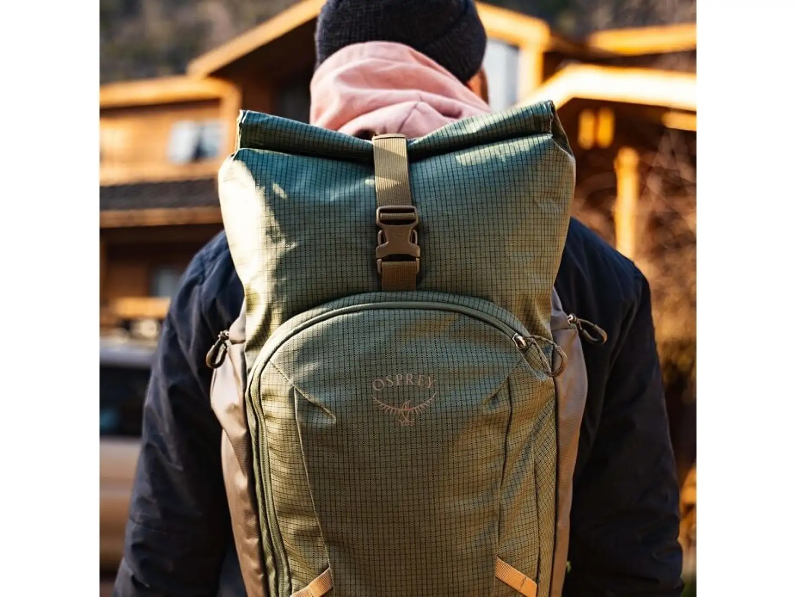 Osprey Transporter Roll Top Rucksack Raven Black