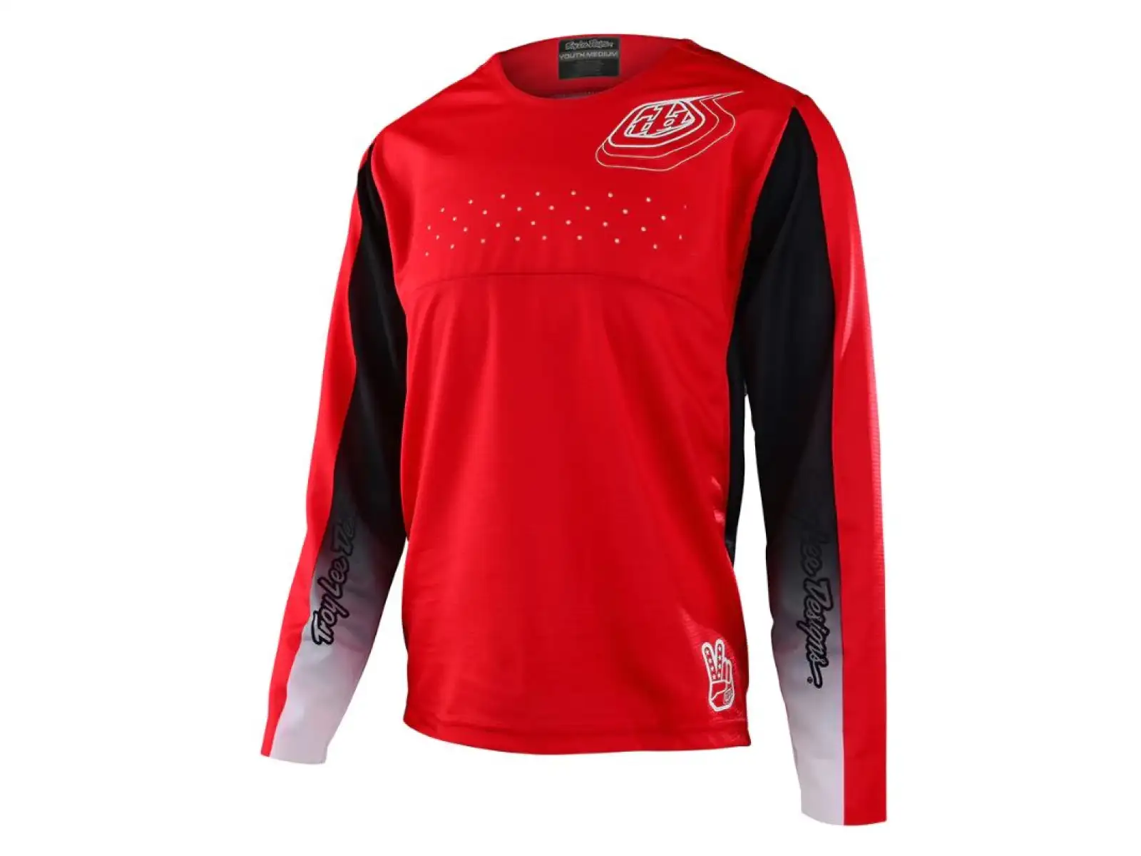 Troy Lee Designs Sprint Kindertrikot Langarm Richter Race Red
