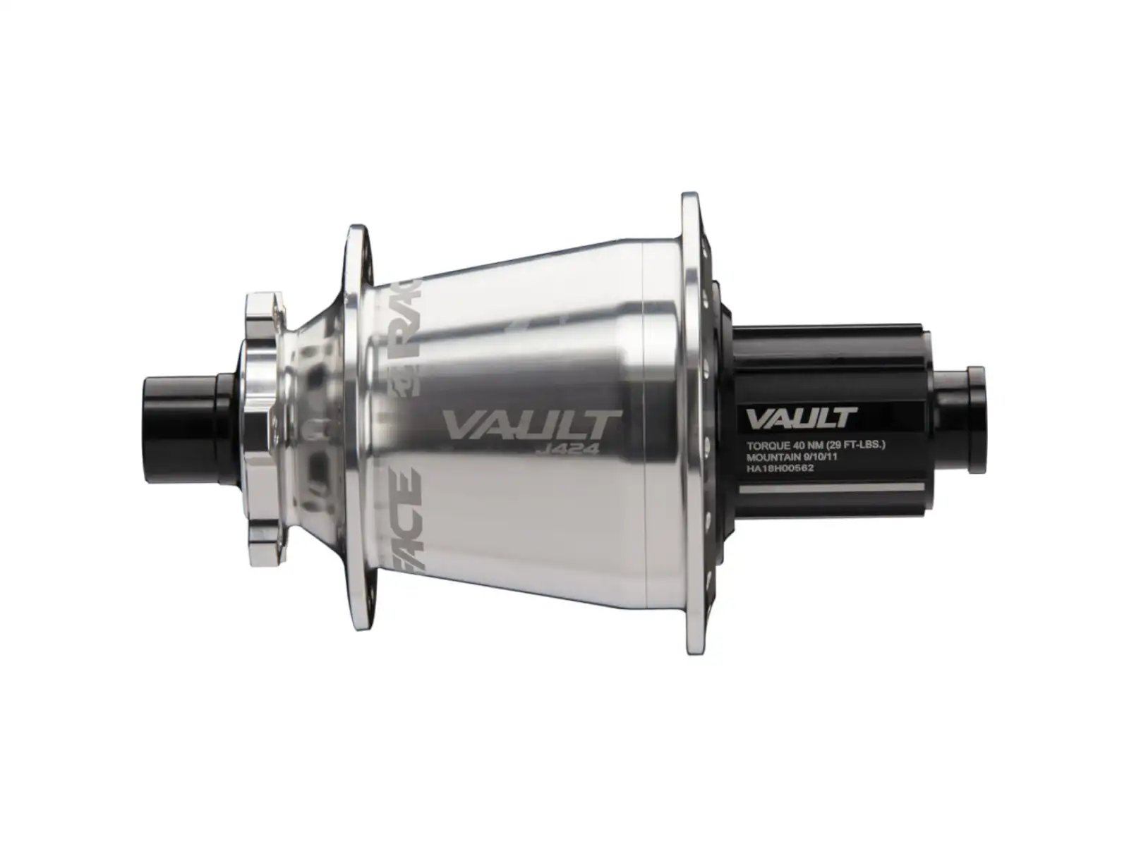 Race Face Vault Hinterradnabe 12x148 Boost 424J, XD, 32H silber