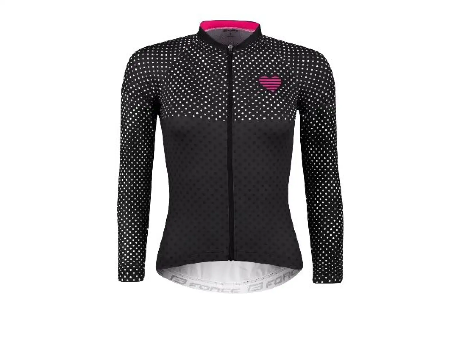 Force Points Damen Langarmshirt Schwarz/Rosa