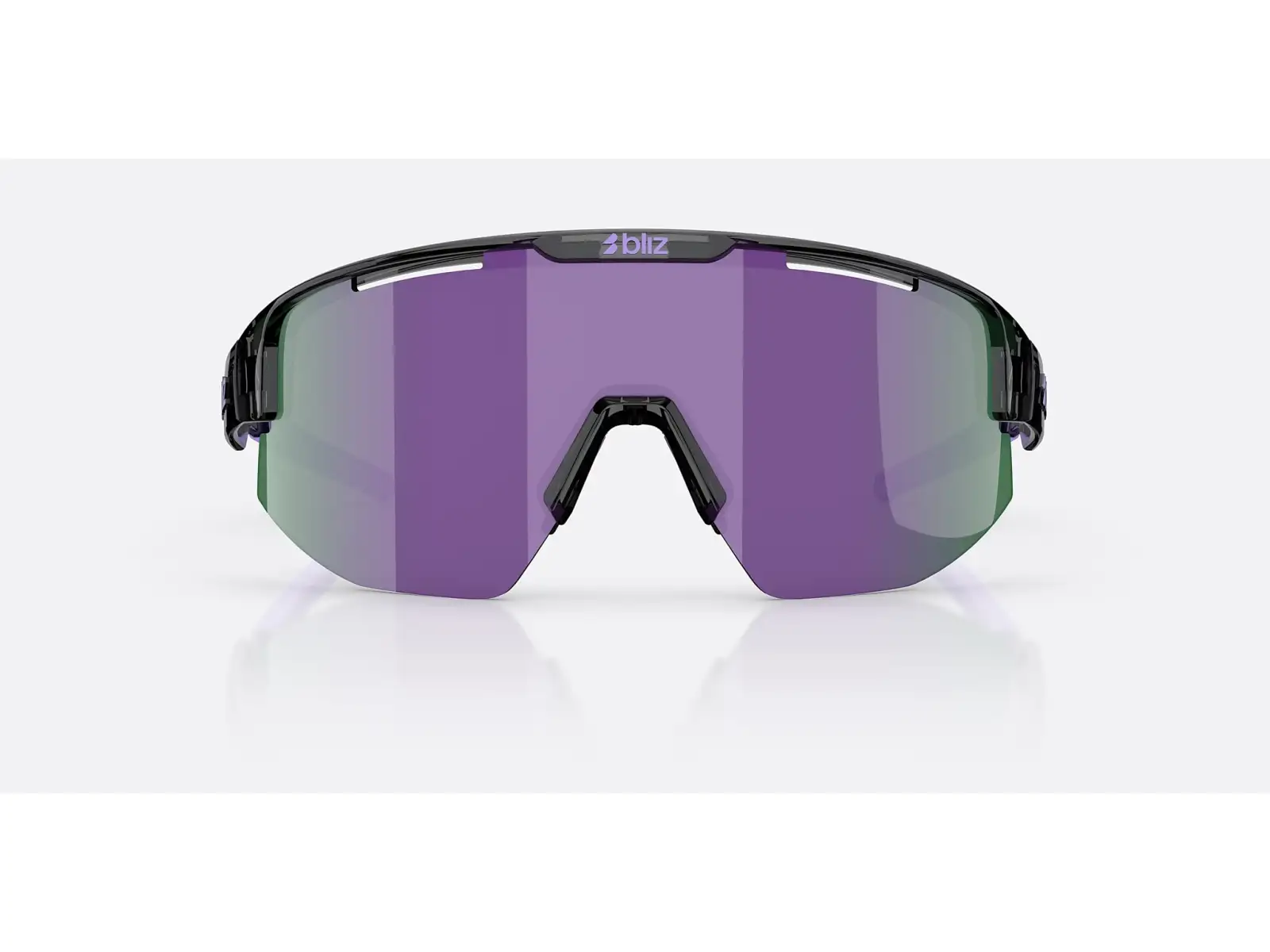 Bliz Matrix Small Sonnenbrille Crystal Black/Grey Purple Multi