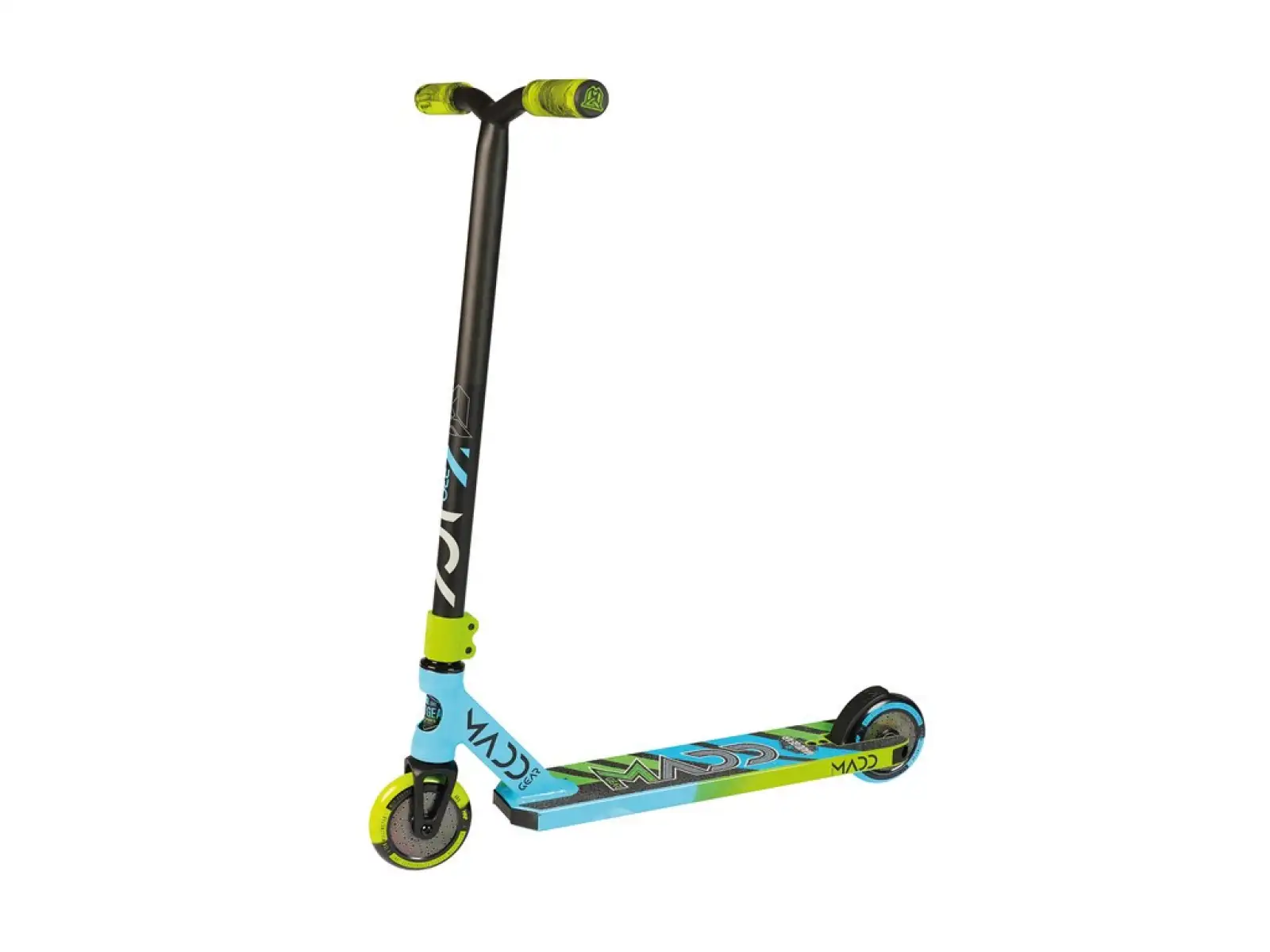 Madd Kick PRO blaue/grüne Freestyle-Tretroller