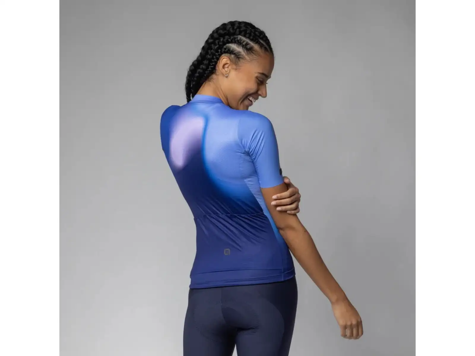 Damen Fahrradtrikot Alé PR-E Flash kurzärmlig blau