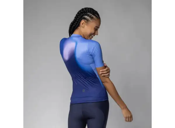 Damen Fahrradtrikot Alé PR-E Flash kurzärmlig blau