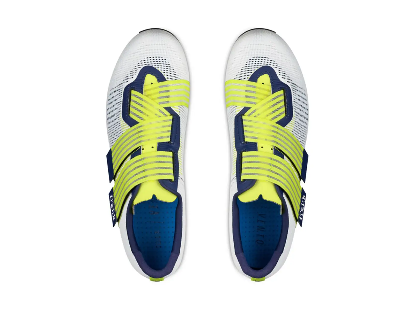 Fizik Vento Powerstrap Aerowave Herren Rennradschuhe Movi Yellow/White