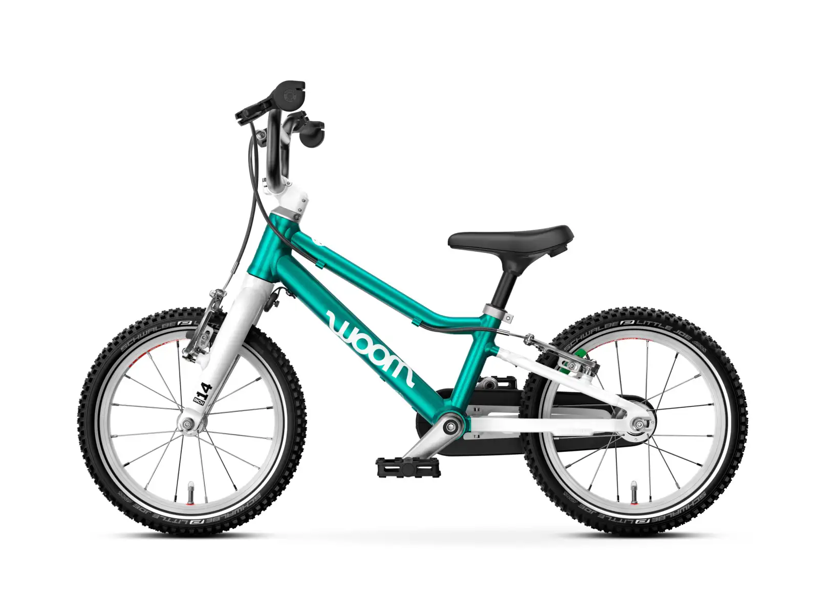 Woom GO 2 Metallic Turquoise 14 Kinderfahrrad