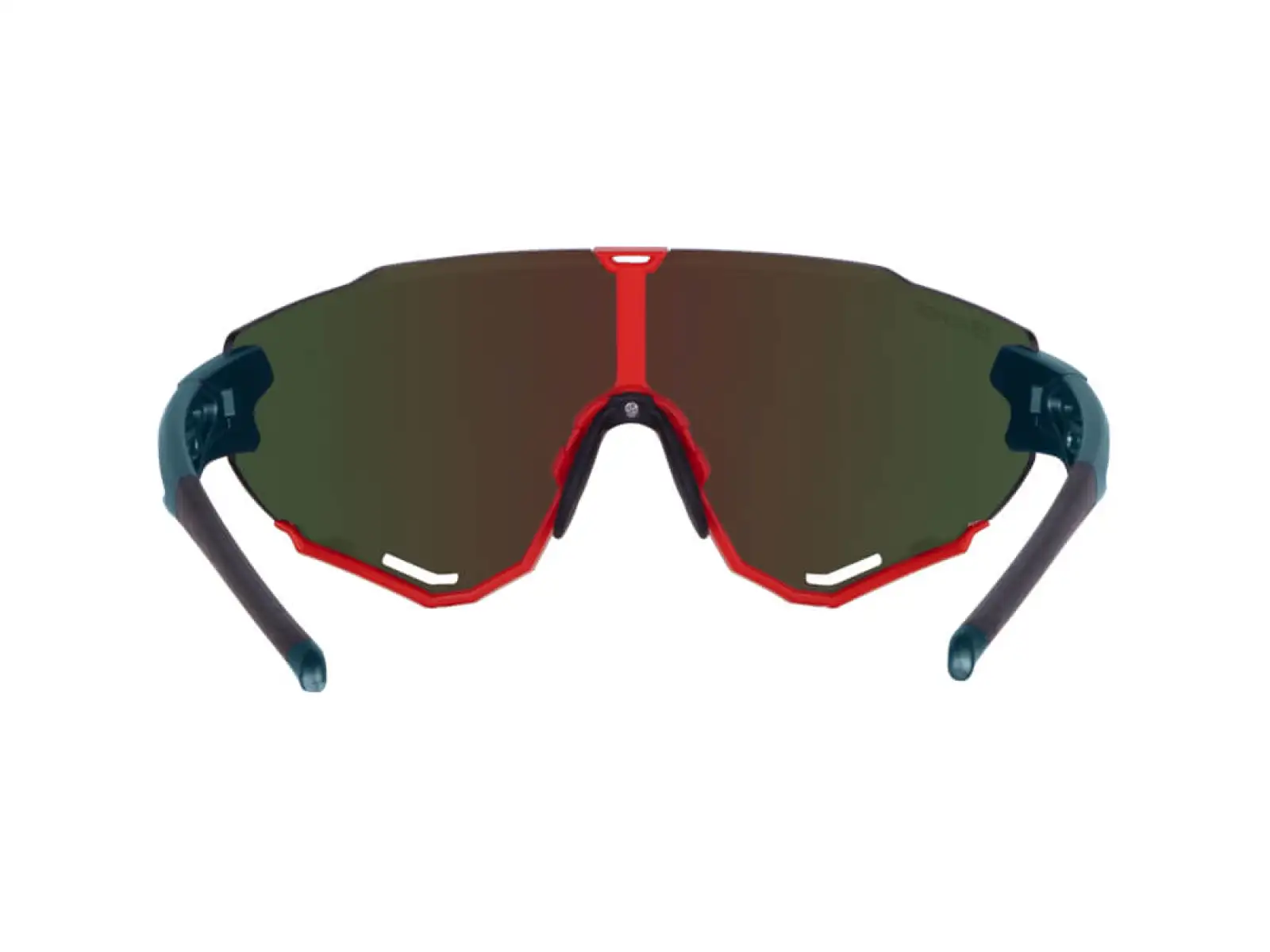 Force Creed Brille Schwarz/Rot/Rot Revo Glas