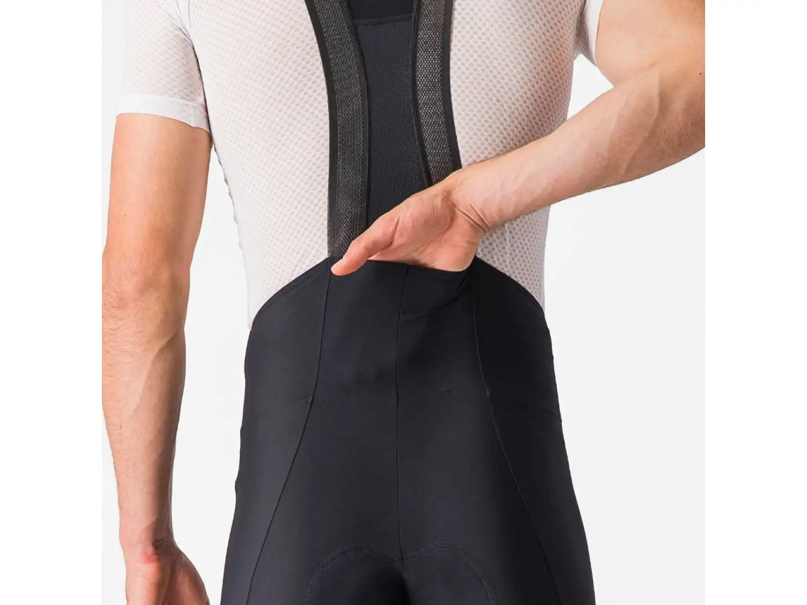 Castelli Espresso 3 Herren-Trägershorts mit Polster und Trägern Schwarz