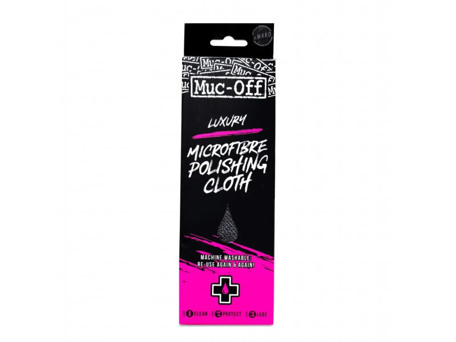 Muc-Off Mikrofaser Poliertuch, Tuch 40x40 cm, grau.