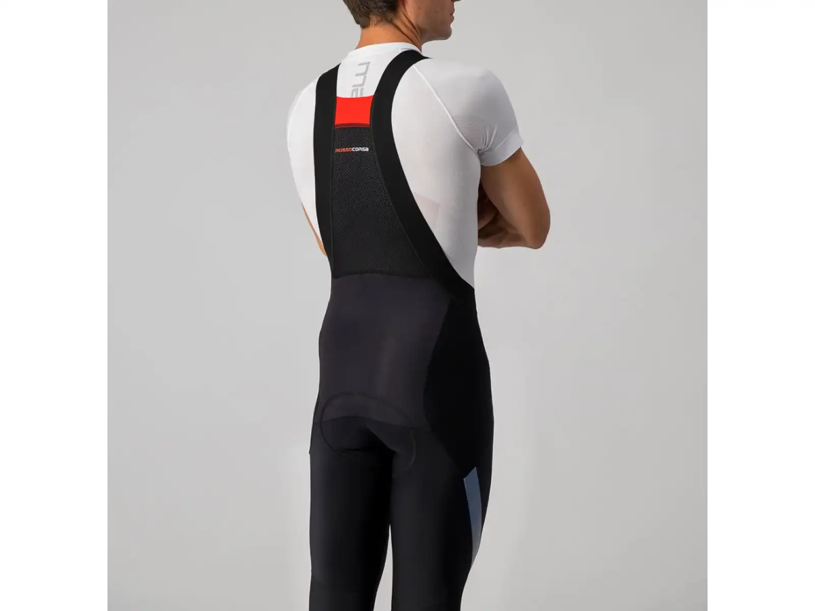 Castelli Sorpasso Herrenhose mit LatzBlack/Silver Reflex