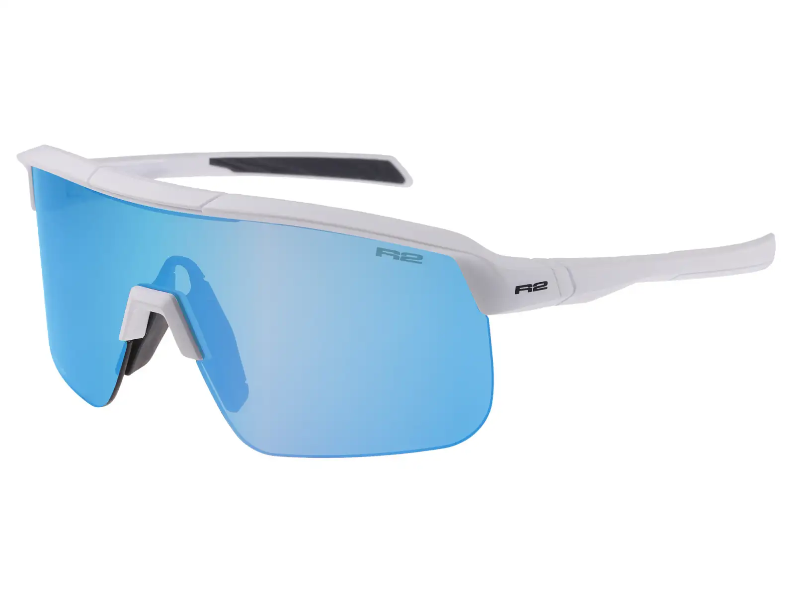 R2 Fusion Sonnenbrille weiß/rauchfarben/ice blue chrom
