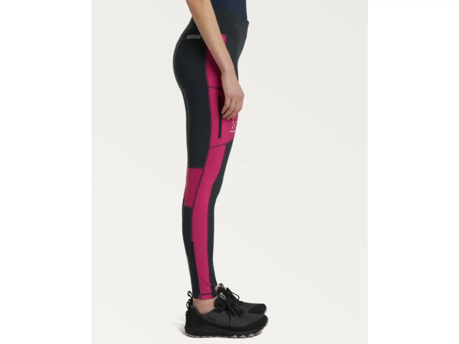 Haglöfs L.I.M Winter elastische Damenhose dunkelgrau/rosa