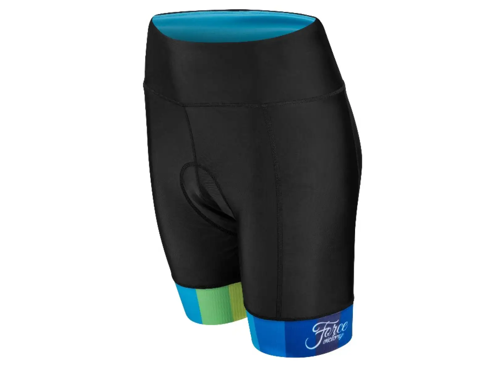 Force Victory Damen Shorts mit Polsterung Schwarz/Blau