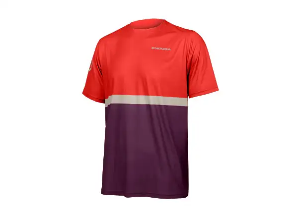 Endura SingleTrack Core Tee II Herren T-Shirt Kurzarm Aubergine