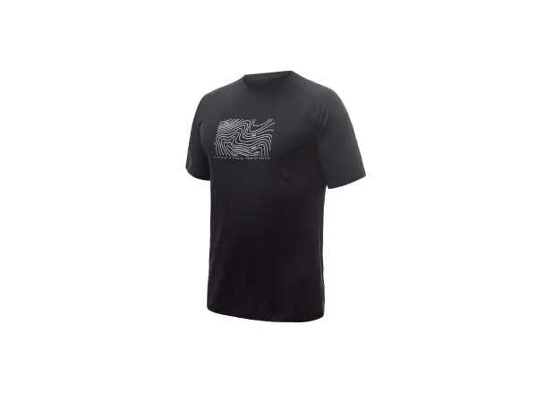 Sensor Merino Air PT Locate Herren T-Shirt Kurzarm Schwarz