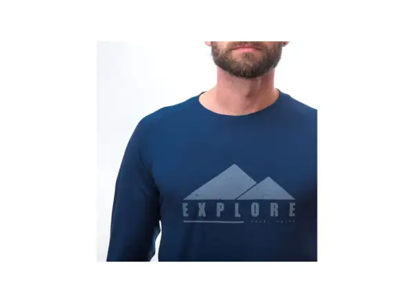 Sensor Merino Air PT Explore Herren Langarmshirt navy