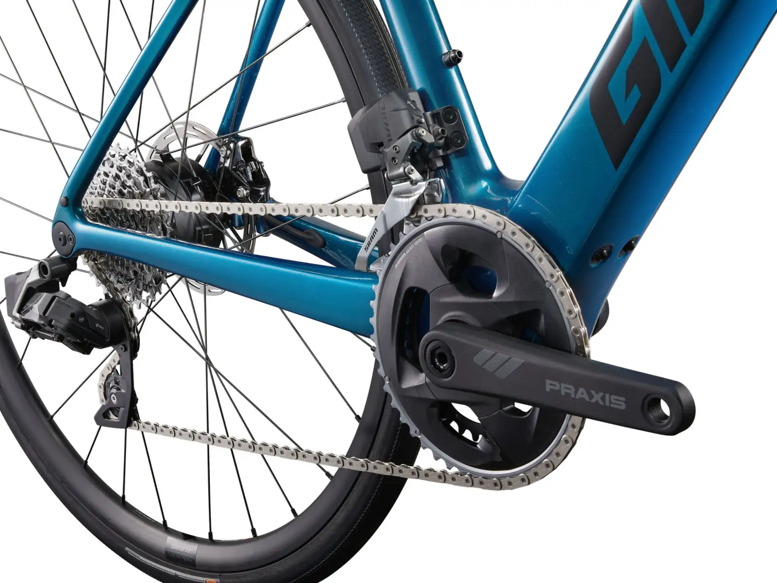 Gaint Defy Advanced E+ Elite 2 Renn-E-Bike Sea Sparkle