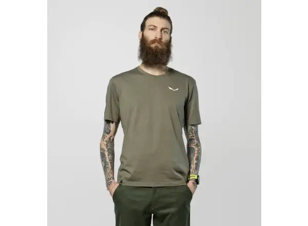 Salewa Eagle Vocab Herren T-Shirt Kurzarm Faded Green
